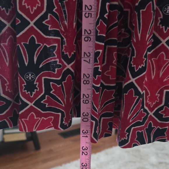 Tory Burch Red and Black Long Sleeve Dress - Picture 5 of 8